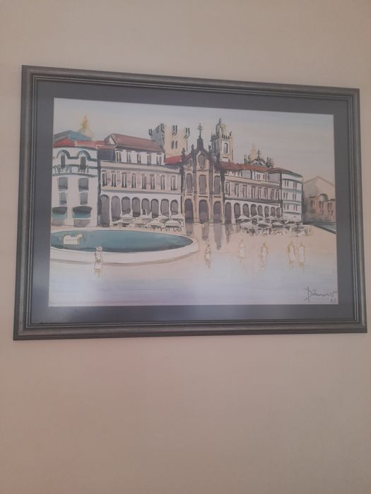Quadro da Avenida Central de Braga.