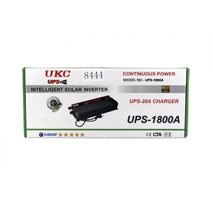 Перетворювач напруги UKC AC/DC UPS 1800W,12V–220V