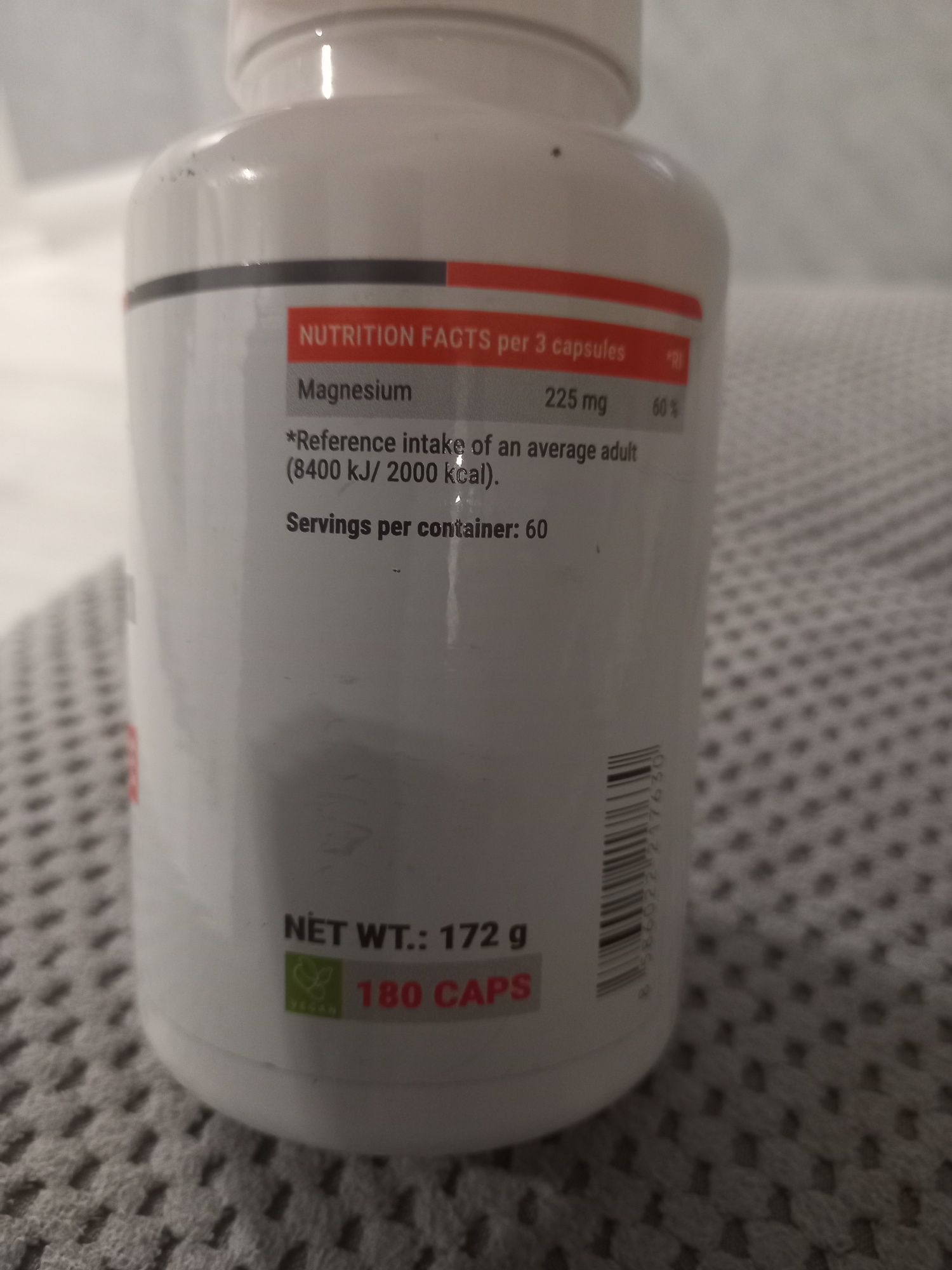 Магній хелат magnesium chelate 180 капсул  для занять спортом