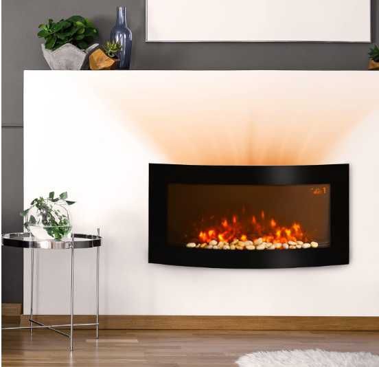 Elektryczny Kominek  Ścienny HomCom LED