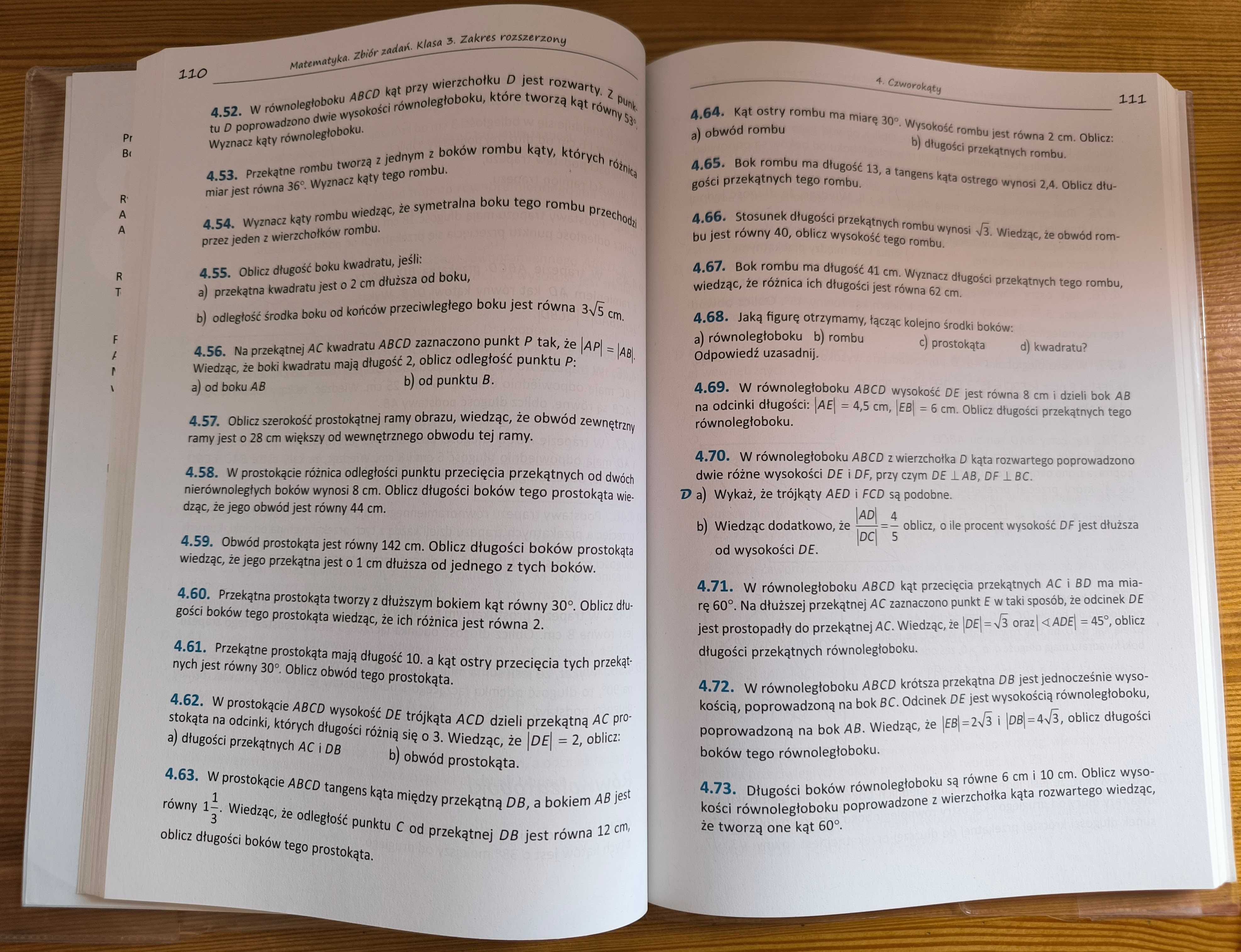 Zbiór zadań Matematyka klasa 3 Pazdro zakres rozszerzony