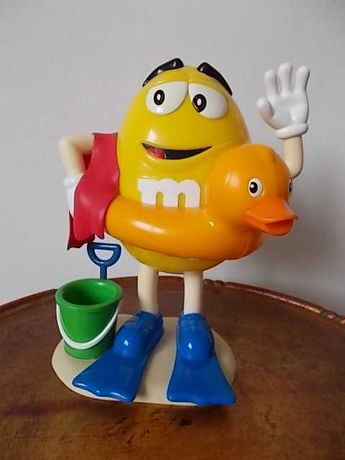 M&M’s Figura grande Amarela Praia alt:20cm Boneco Dispensador Colecção