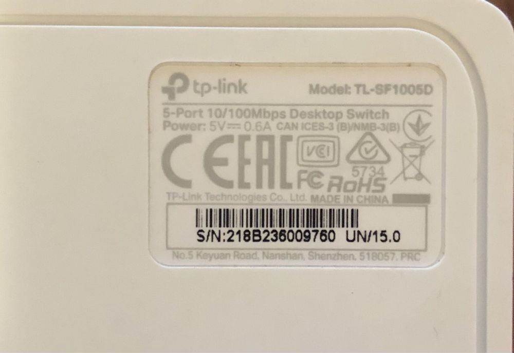 Комутатор світч tp-link TL-SF1005D 5-Port