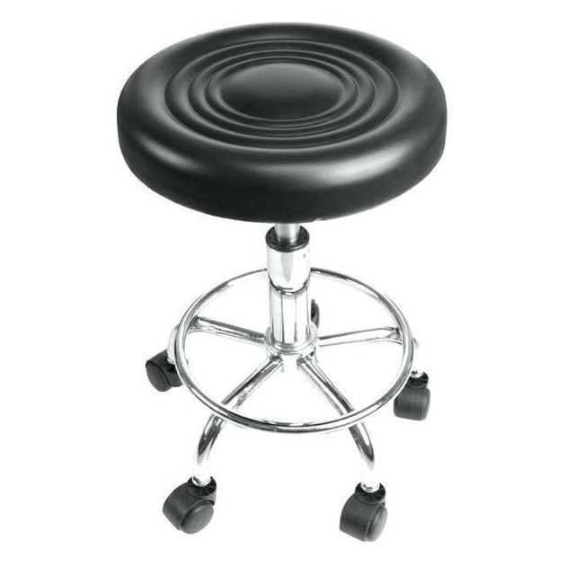 Стілець майстра (стул мастера) без спинки на коліщатках (чорний)