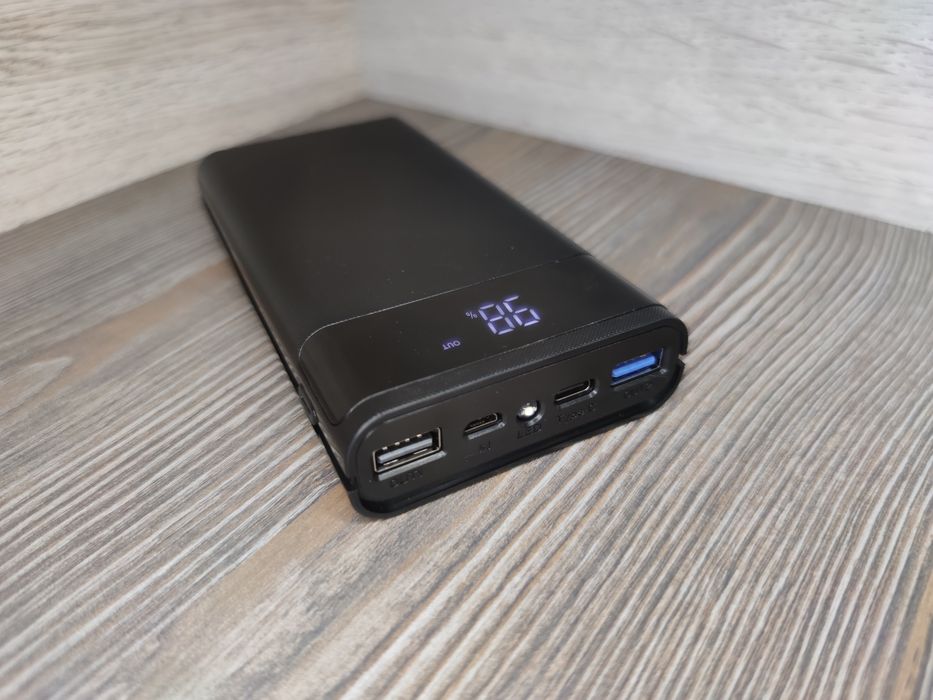 PowerBank 20.000mah QC 22.5W реальна ємкість, Повербанк Швидкa зарядкa