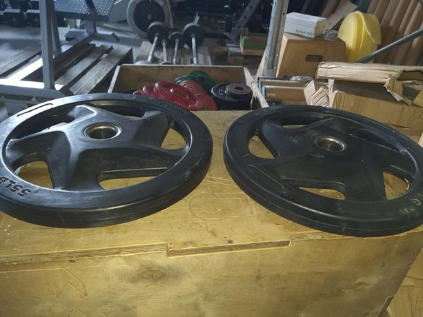Obciążenia olimpijskie wymiar zawodniczy 450mm fi 51mm ogumowane