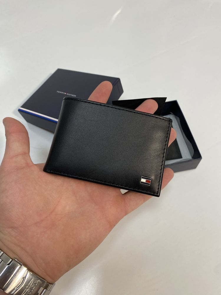ОРИГІНАЛ!! Мужской кошелек Tommy Hilfiger ETON MINI FLAP BLACK