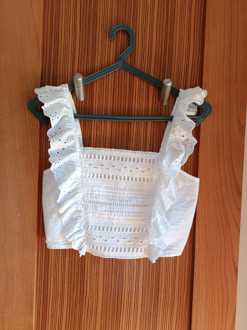Top branco Stradivarius tamanho Xs