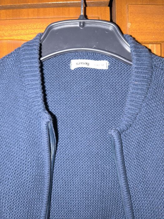 Sweter chłopięcy granatowy r. 116