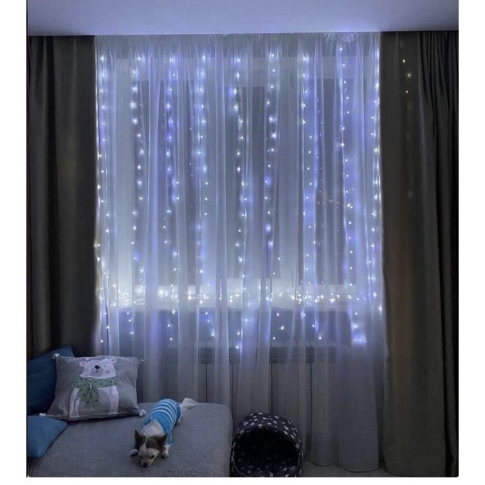 Гірлянда «Штора з крапель роси» від USB