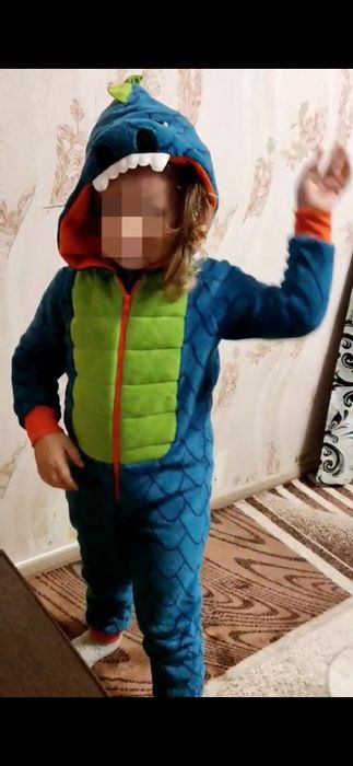 Пижама для девочки 3-4 года Дракоша