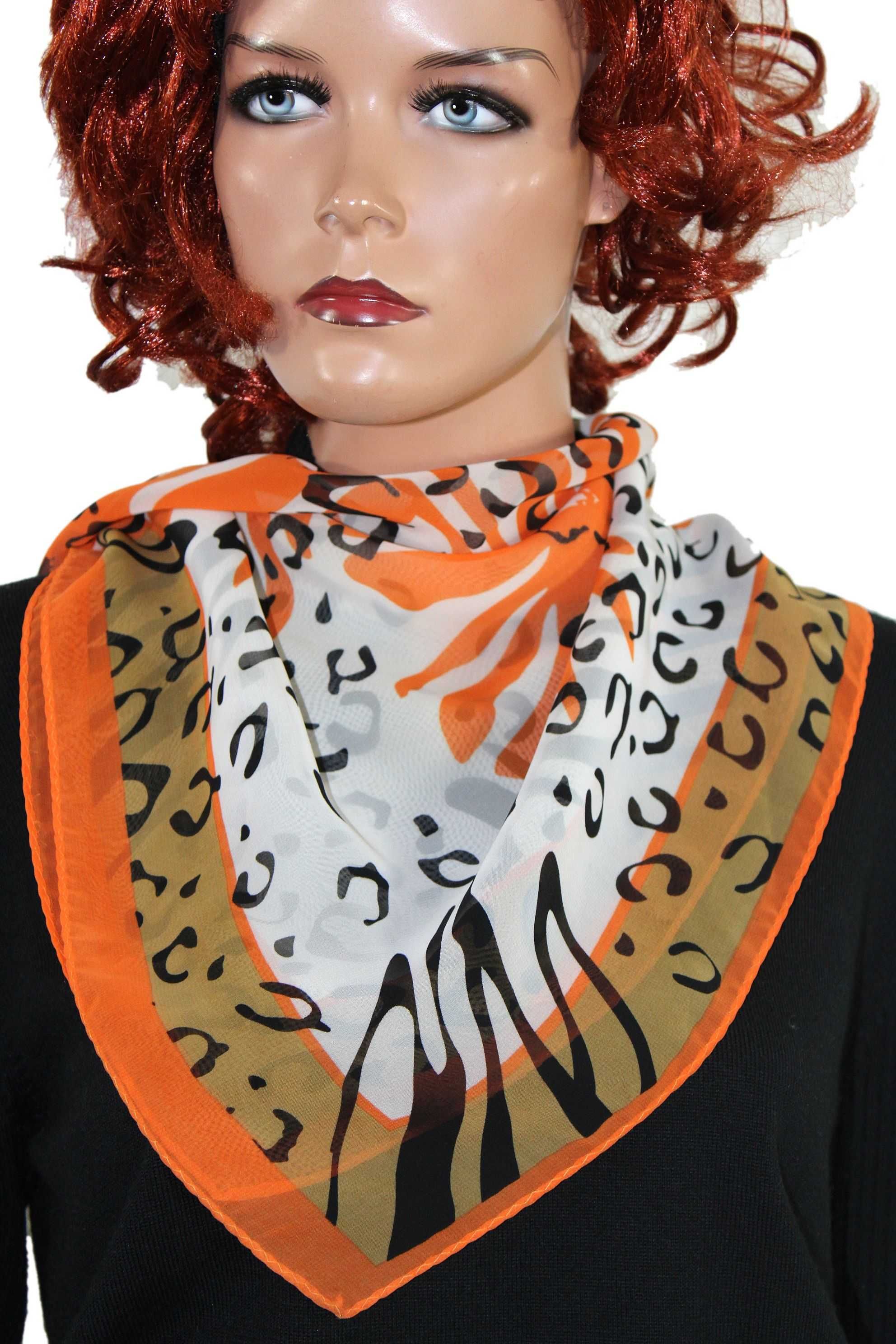 bc2 Stylowa Chusta Apaszka Mgiełka 62x67