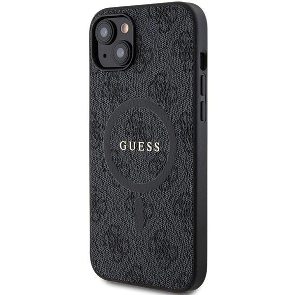 Etui ochronne Guess 4G MagSafe na iPhone 14/15/13, czarne