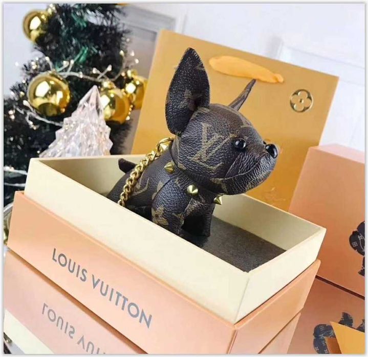 Porta-Chaves Louis Vuitton "Dog Edition" Novo