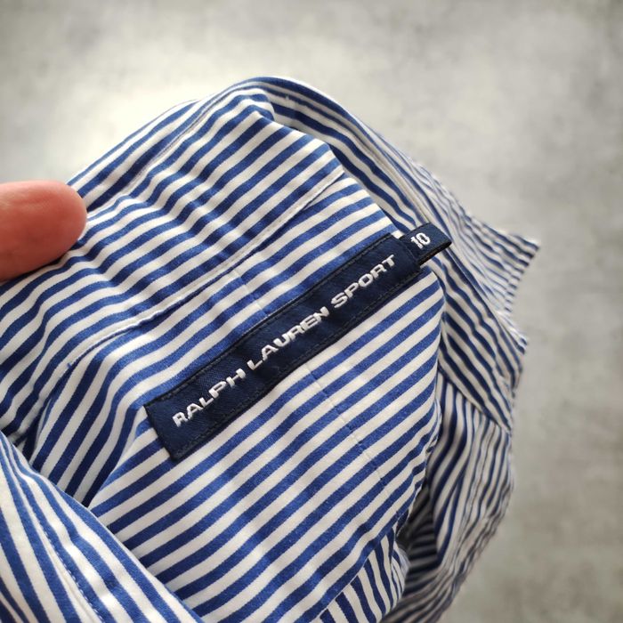 DAMSKA Koszula Elegancka PREMIUM Paski Haft Logo Konik Ralph Lauren