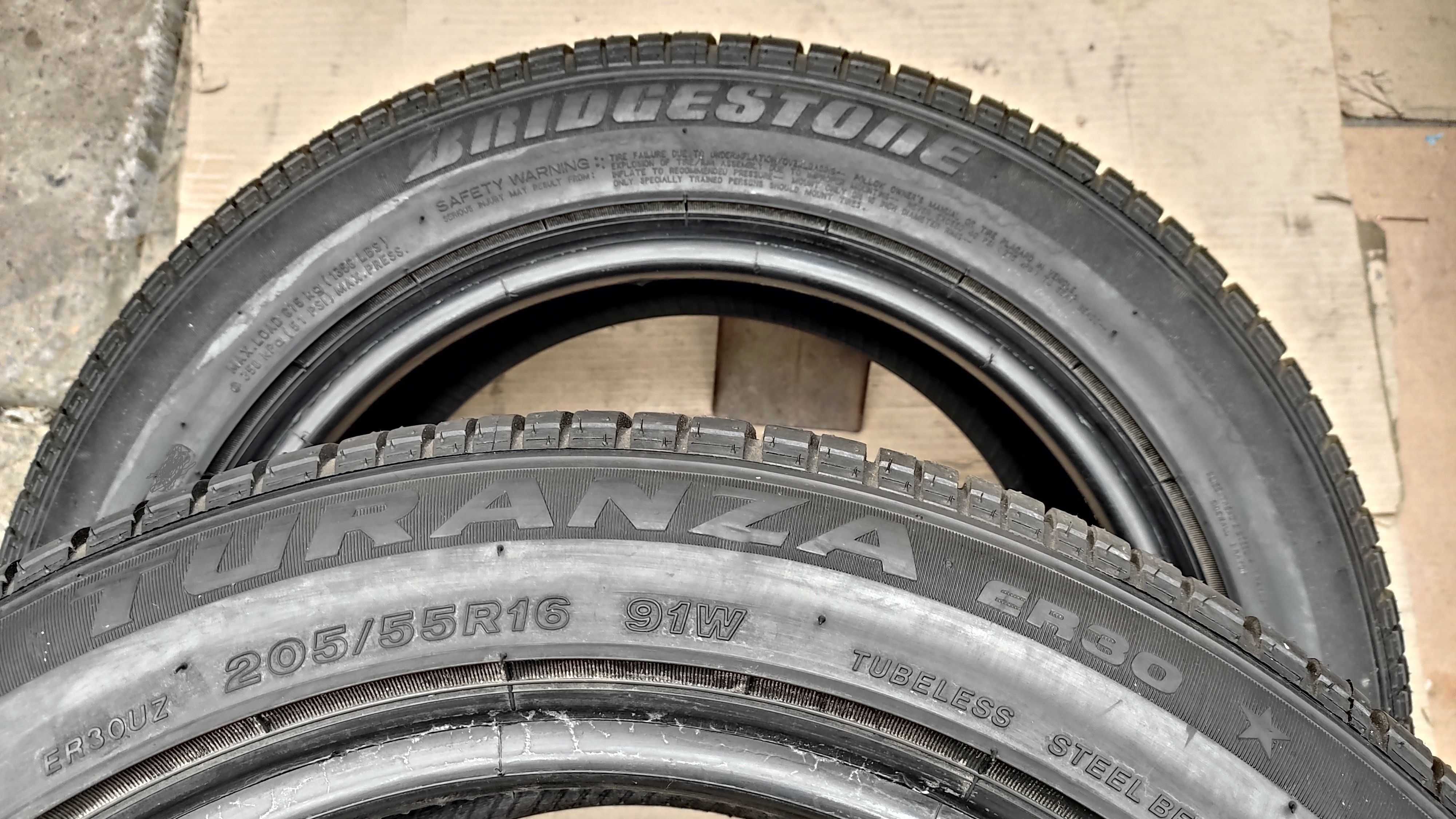 Шини 205/55R16 Bridgestone Turanza ER30. Нові. Франція!