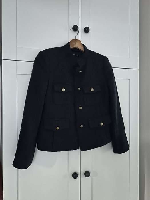 Marynarka Mango XS 34 granatowa