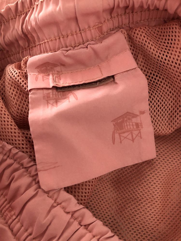 Calções de banho, com bolsos, elastico e atilhos