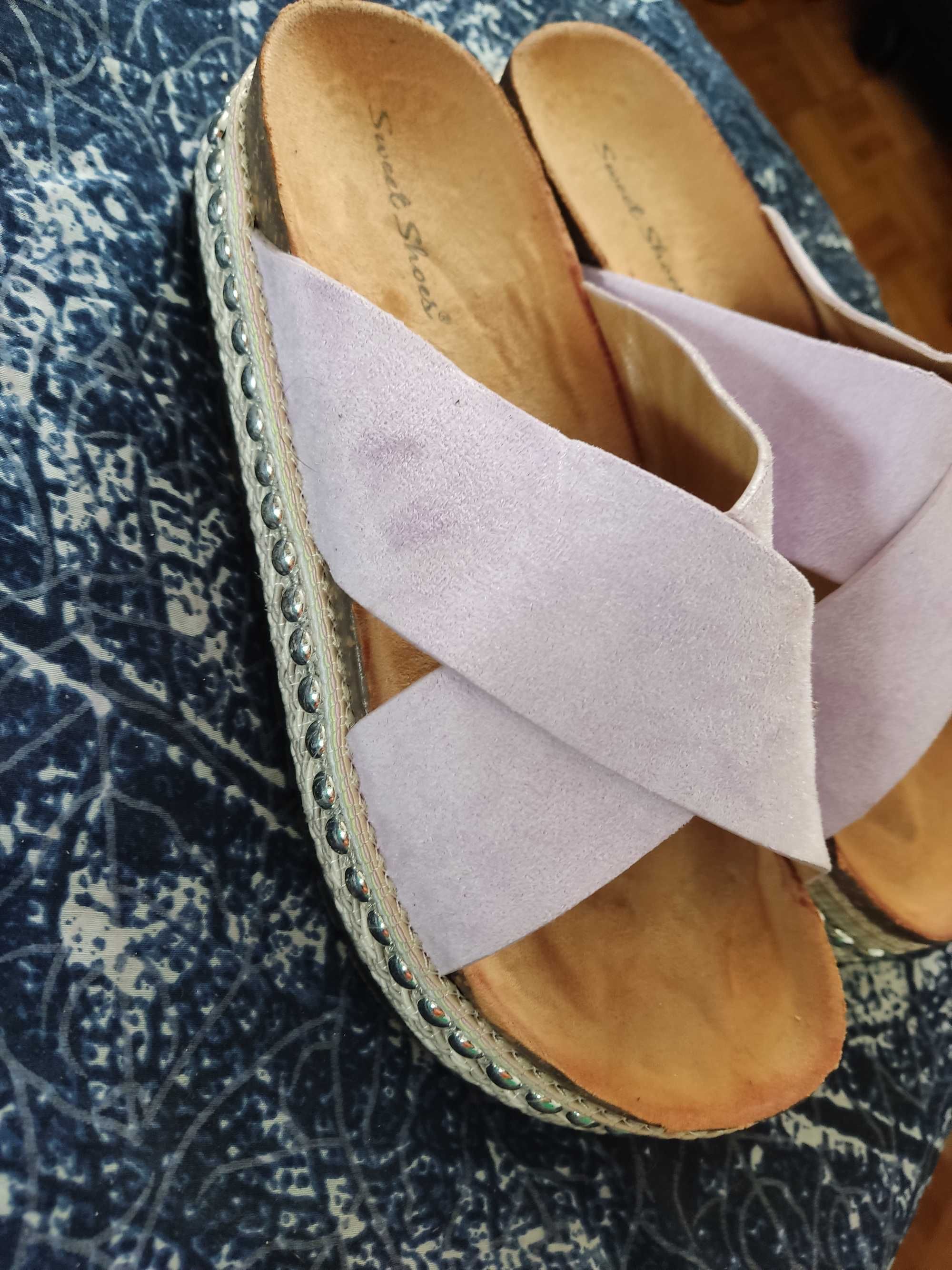 Klapki espadryle,r.38