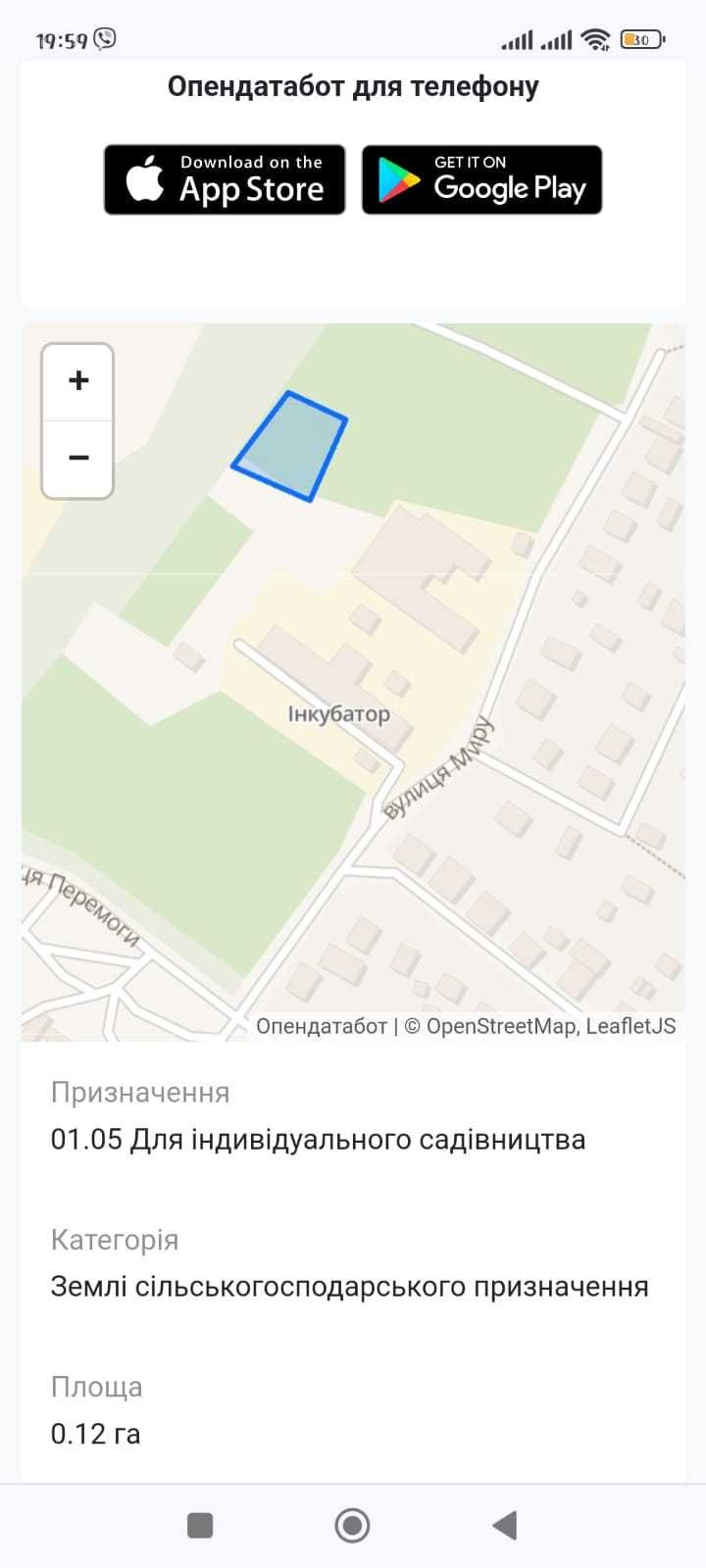 Продам земельну ділянку