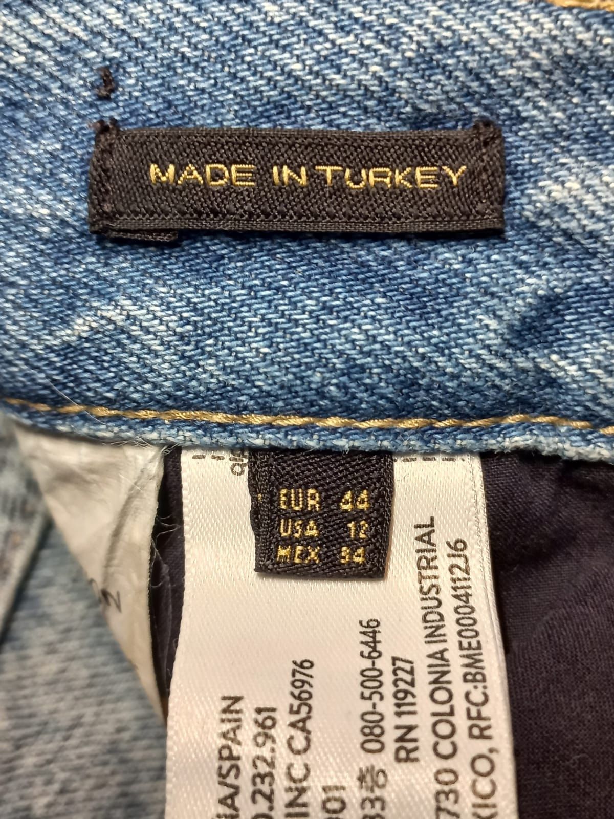 Jeansy damskie Massimo Dutti niebieskie proste stan idealny rozm.44