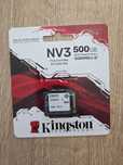 SSD 500GB (nie 512GB) - Kingston NV3 M.2 NVMe 2230 - nowy, nieużywany