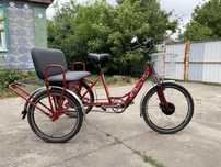 Трех колесный эл. велосипед 80 км запас ходу