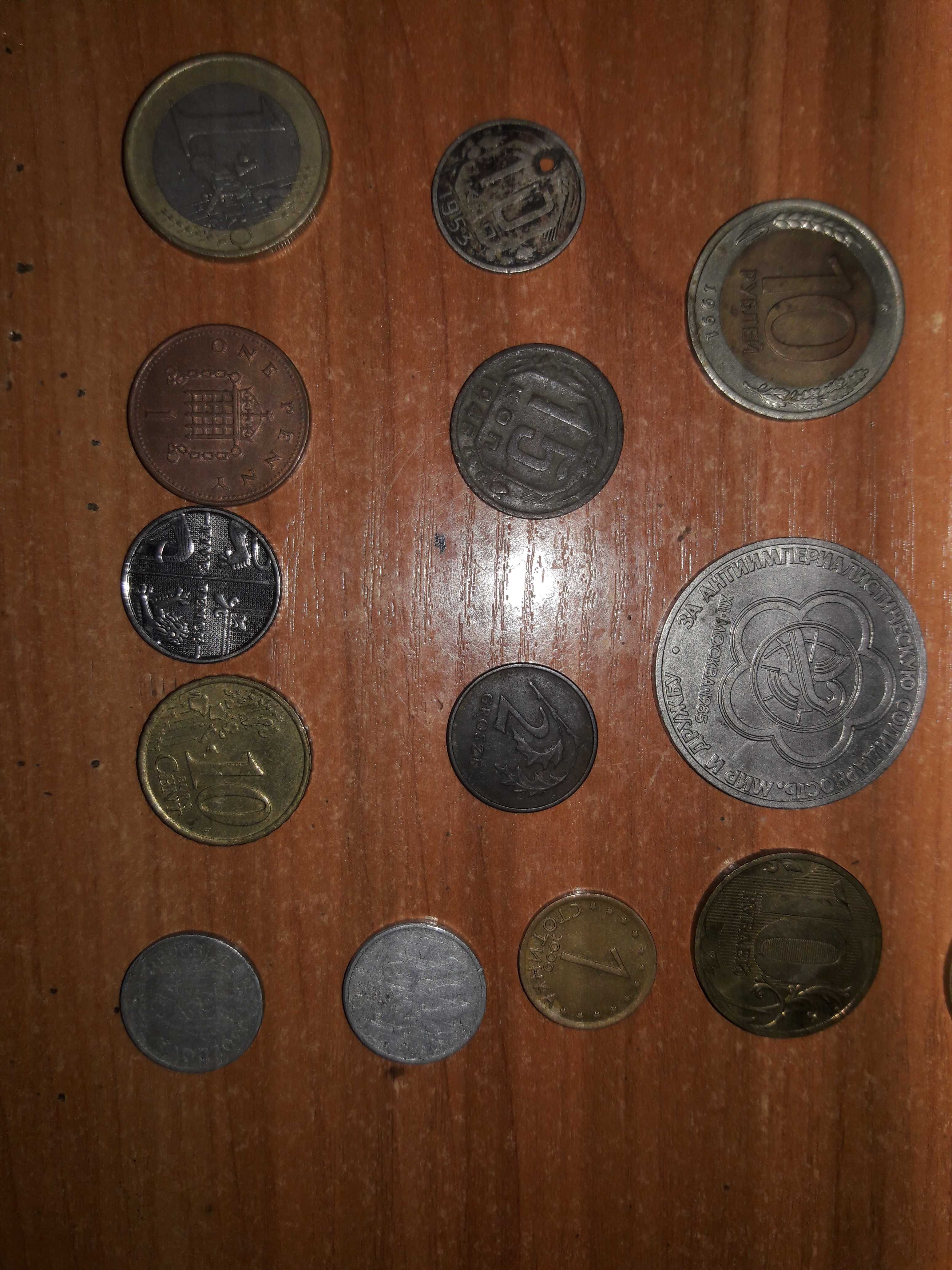 Монеты разные, СССР, Россия и Европа