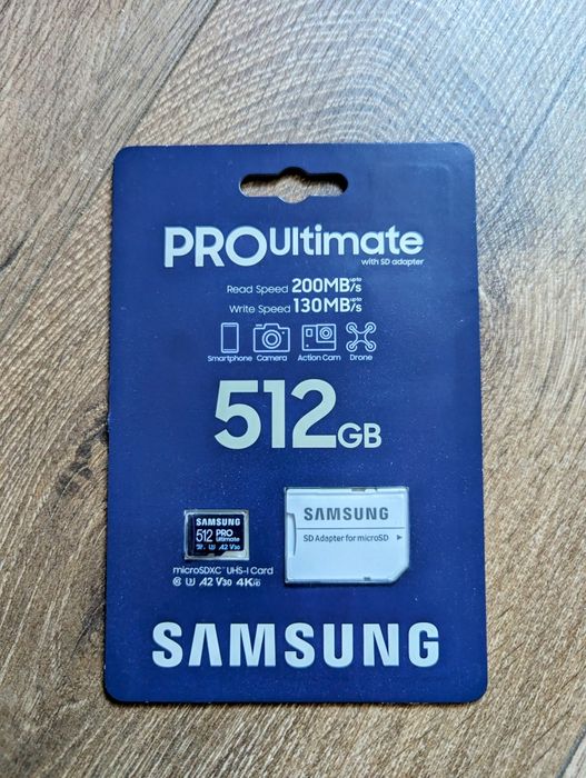 SAMSUNG 512GB PRO Ultimate microSD (MB-MY512SA) + Безкошт. доставка!