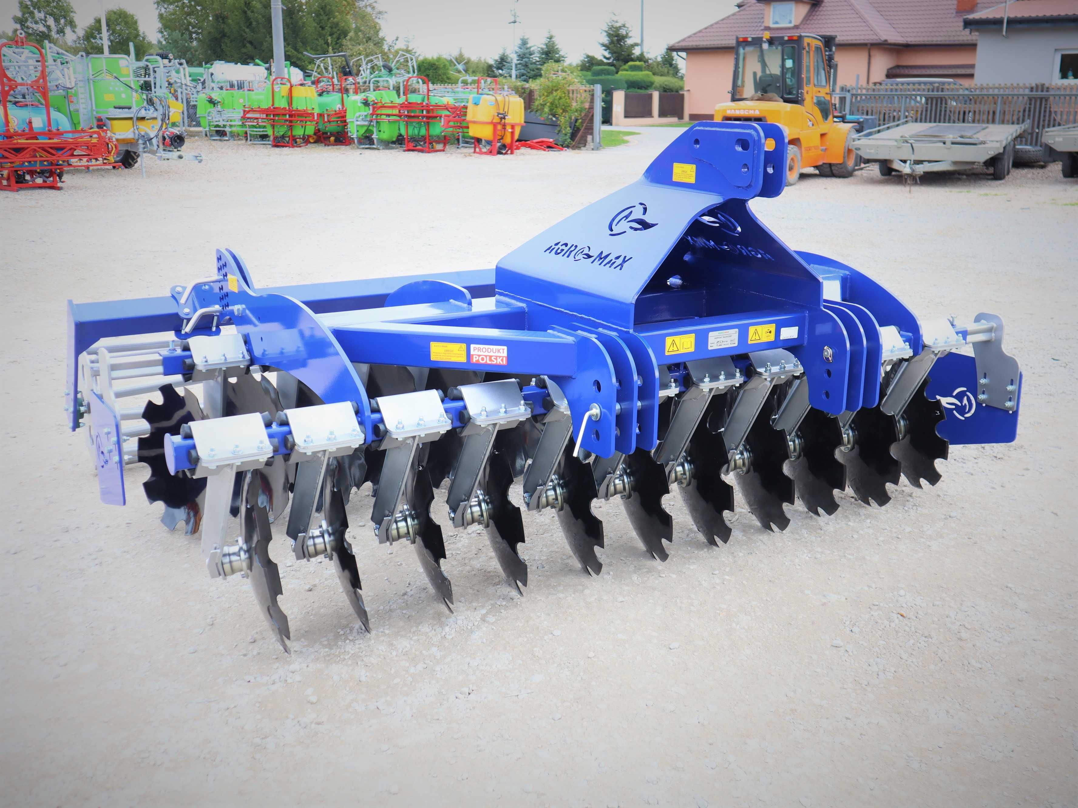 Brona talerzowa 2,7m, agregat talerzowy Agro-Max fi560; wał daszkowy