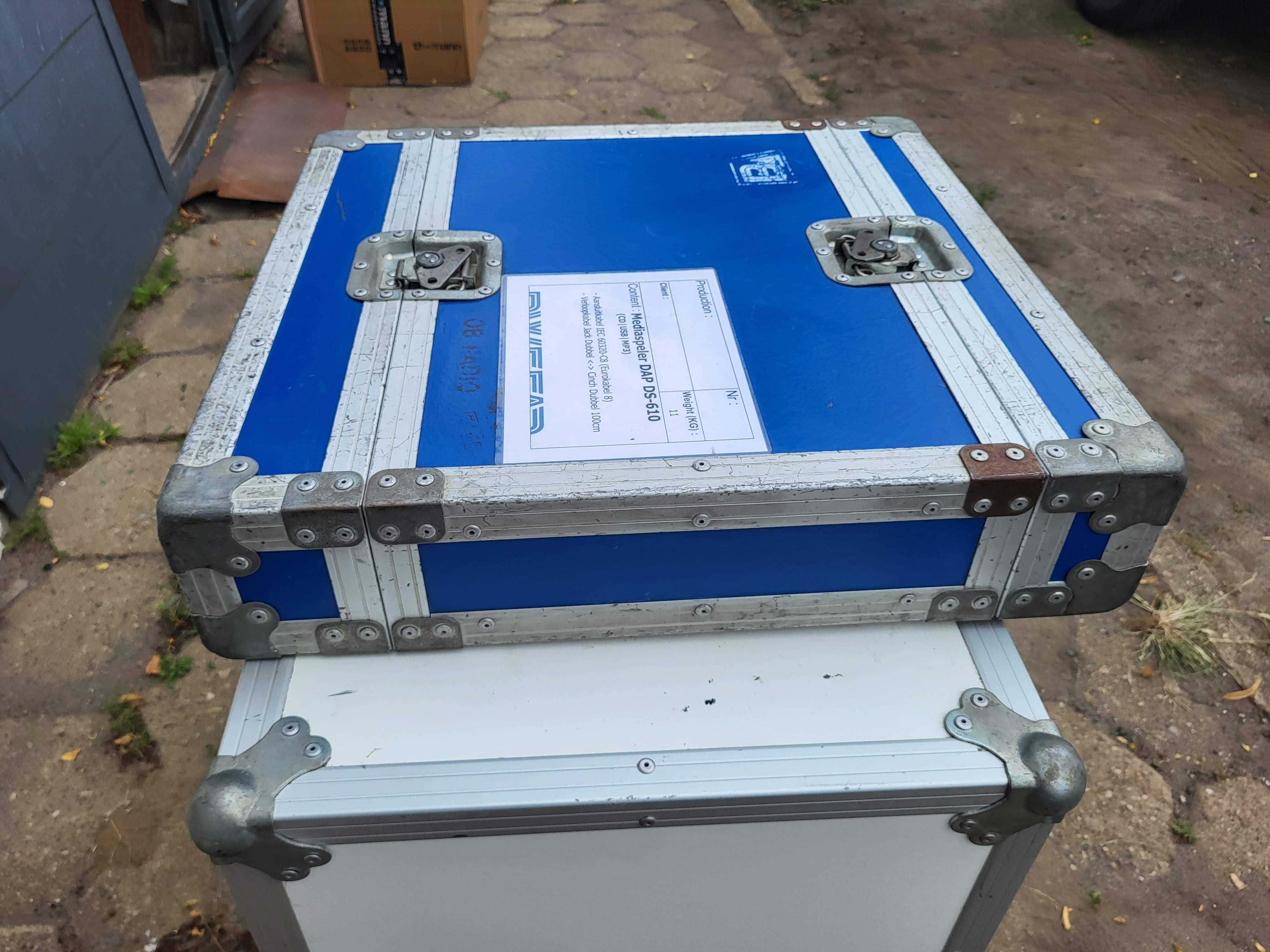 RACK 2U 2x szyna 31cm pomiędzy case  flightcase, kejs FAKTURA
