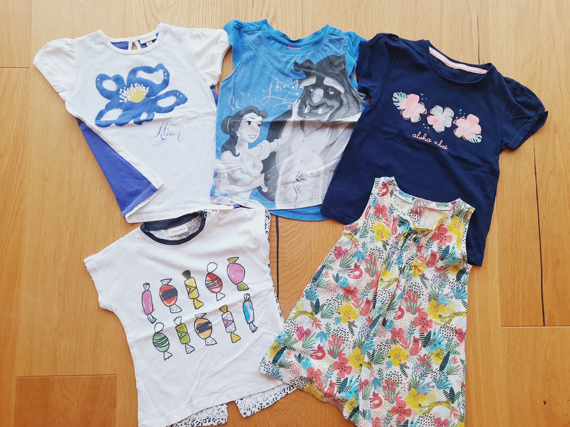 Paka na lato 98 SUKIENKI koszulki SPODENKI H&M Coccodrillo Cool Club