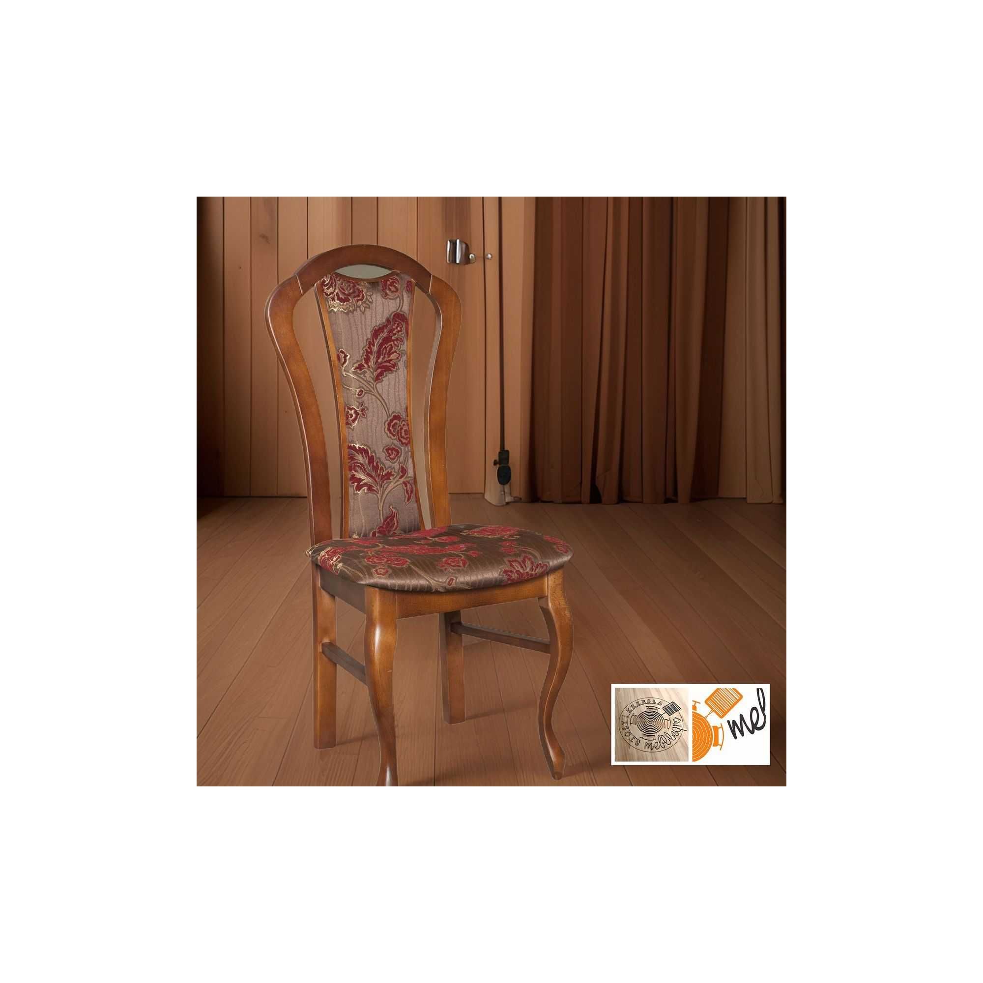 Eleganckie Drewniane krzesło K05 Dama klasyczne ludwikowskie