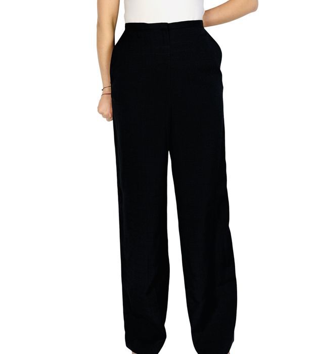 Czarne eleganckie spodnie z wysokim stanem M 38 H&M