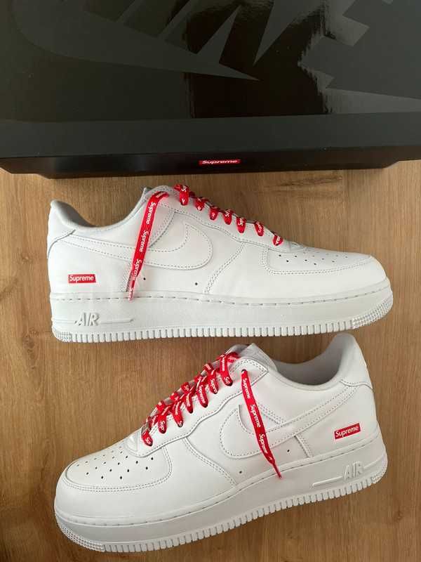 Nike Air Force 1 Low Supreme Białe 38-45