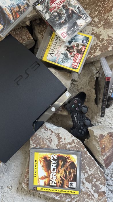 Playstation 3 slim ps3fat з іграми в комплекті