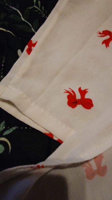 Bluzka z długim rękawem z kokardkami