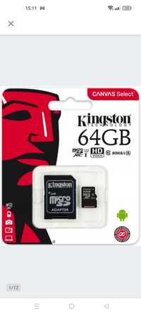 Karta micro SC Kingston 64 gb