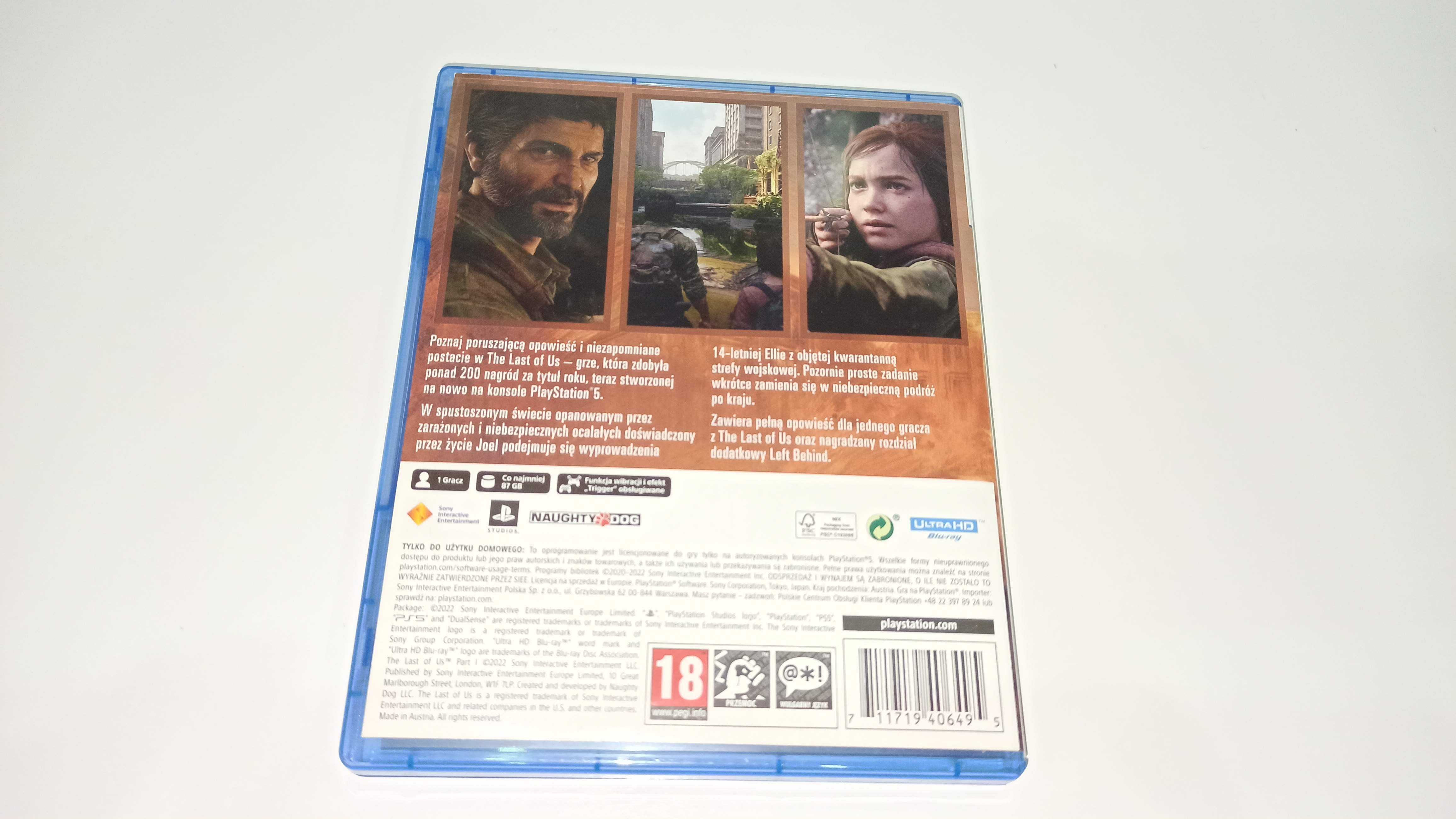 ps5 THE LAST OF US PART I postacie mówią po polsku, mega HIT