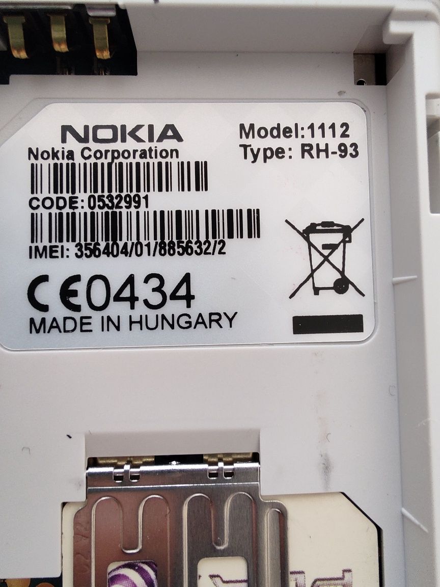 Nokia 1112 telefon komórkowy