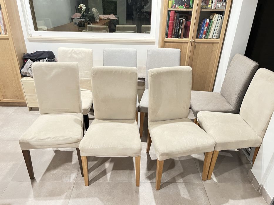 8 cadeiras ikea com capa