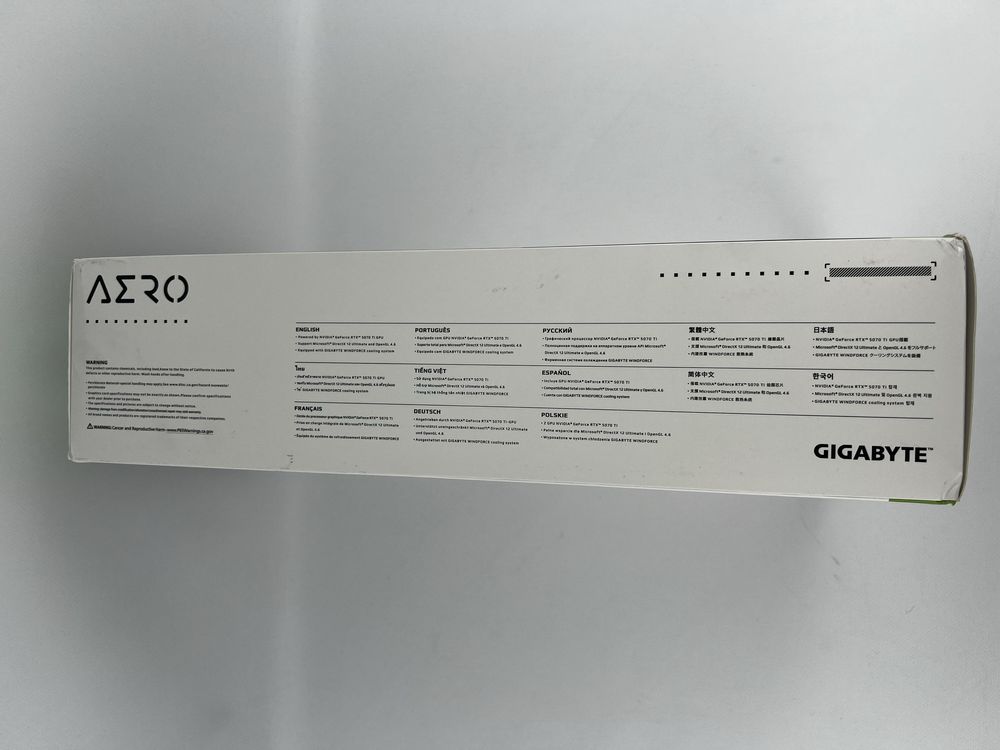 Відеокарта GIGABYTE GeForce RTX 5070 Ti AERO OC 16G