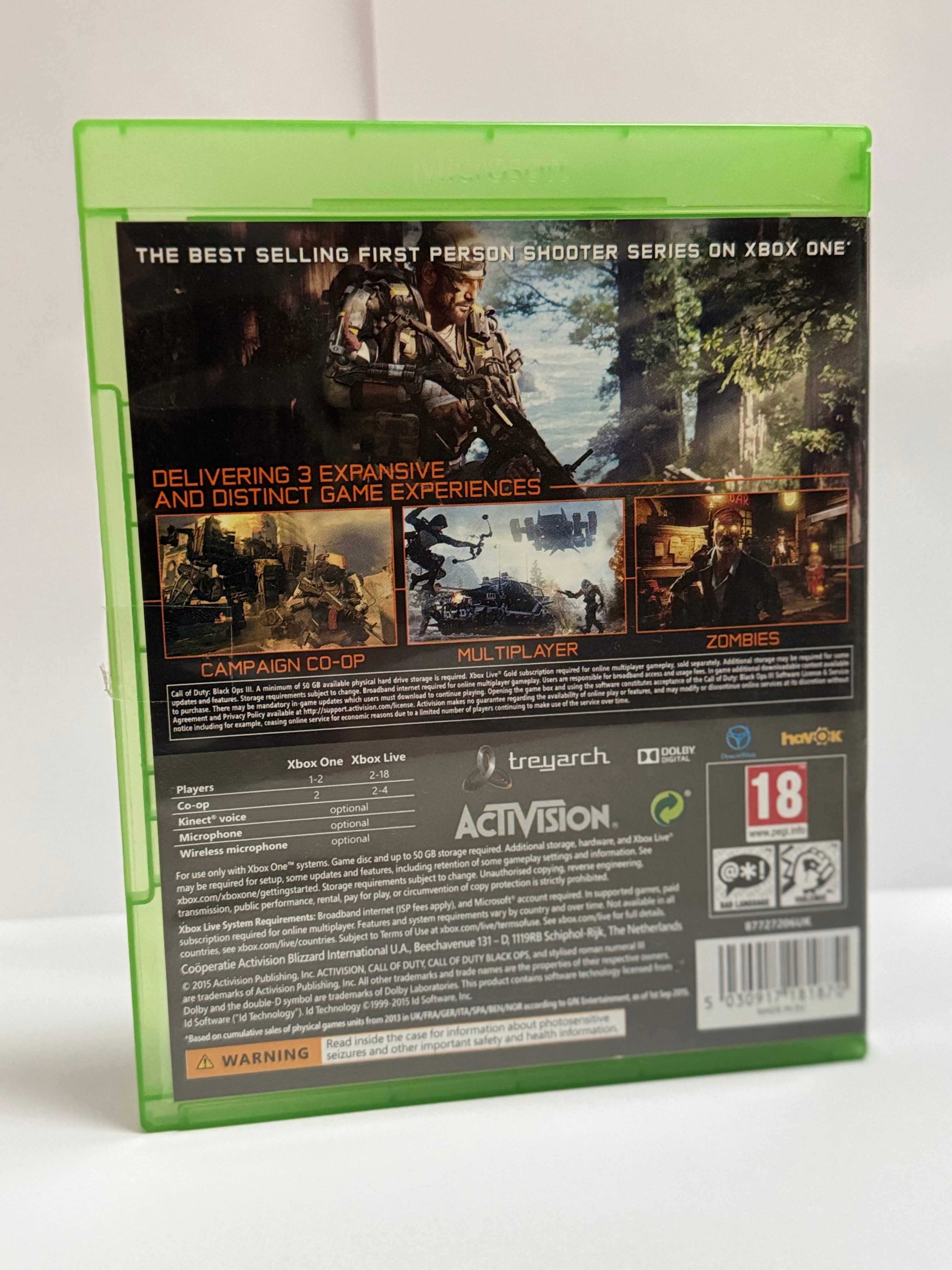 Gra Call of Duty Black Ops III na Xbox One, ENG wersja, bdb stan!