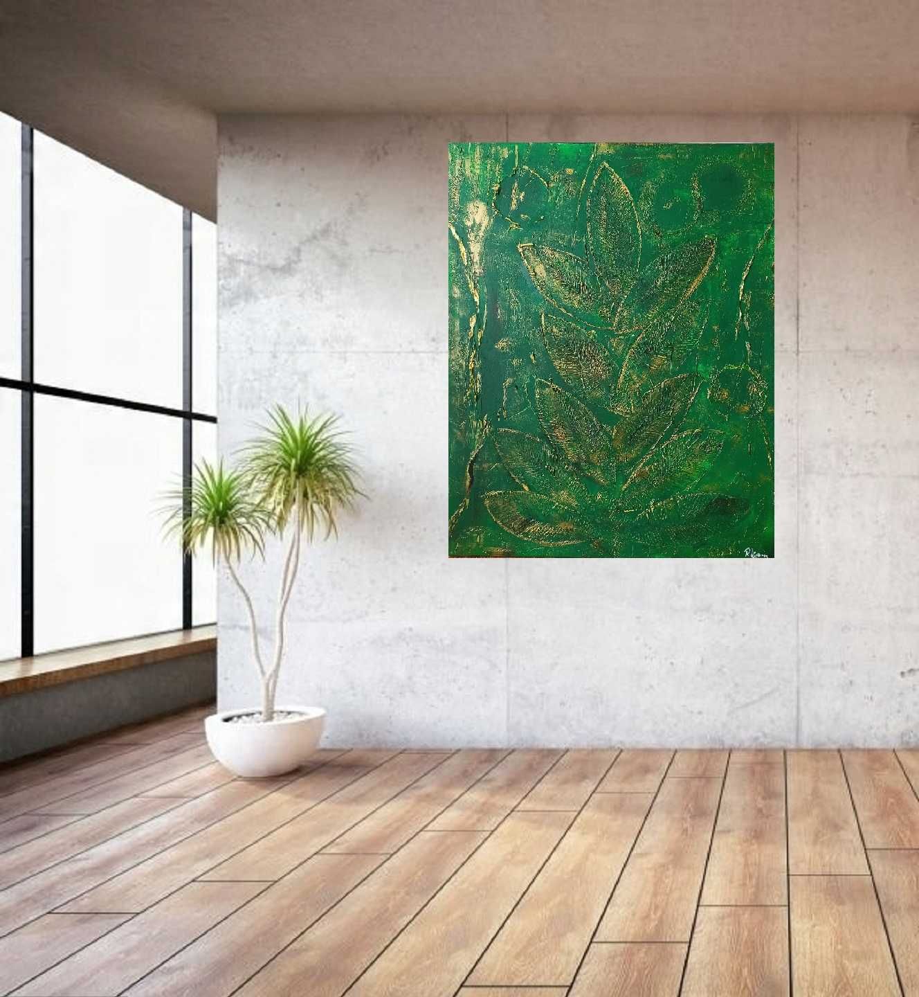 Duży oryginalny obraz na płótnie 100 cm x 80 abstrakcja modny