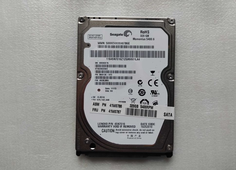 HDD 2,5" SATA Seagate Momentus 320GB (ST9320325AS)