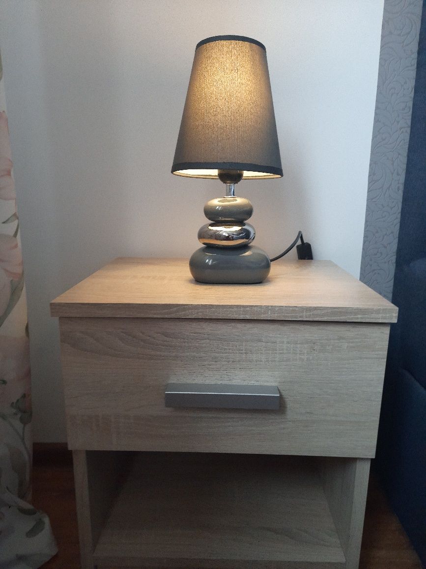 Szafka nocna 2szt +lampa nocna 2szt