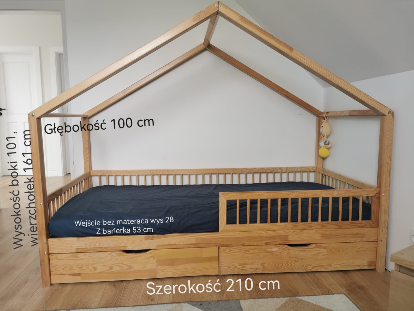 Łóżko dziecięce domek