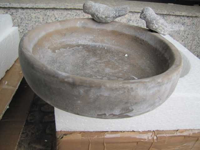 dobar® Klasyczne poidło dla ptaków, oaza basenowa, kąpiel z cementu