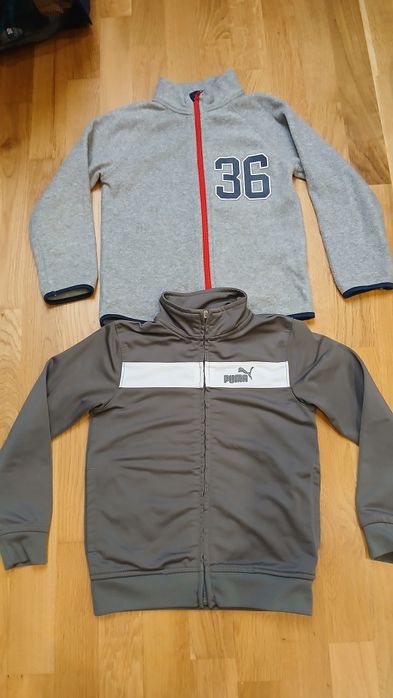 Dwie bluzy Puma i HM lat 122cm
