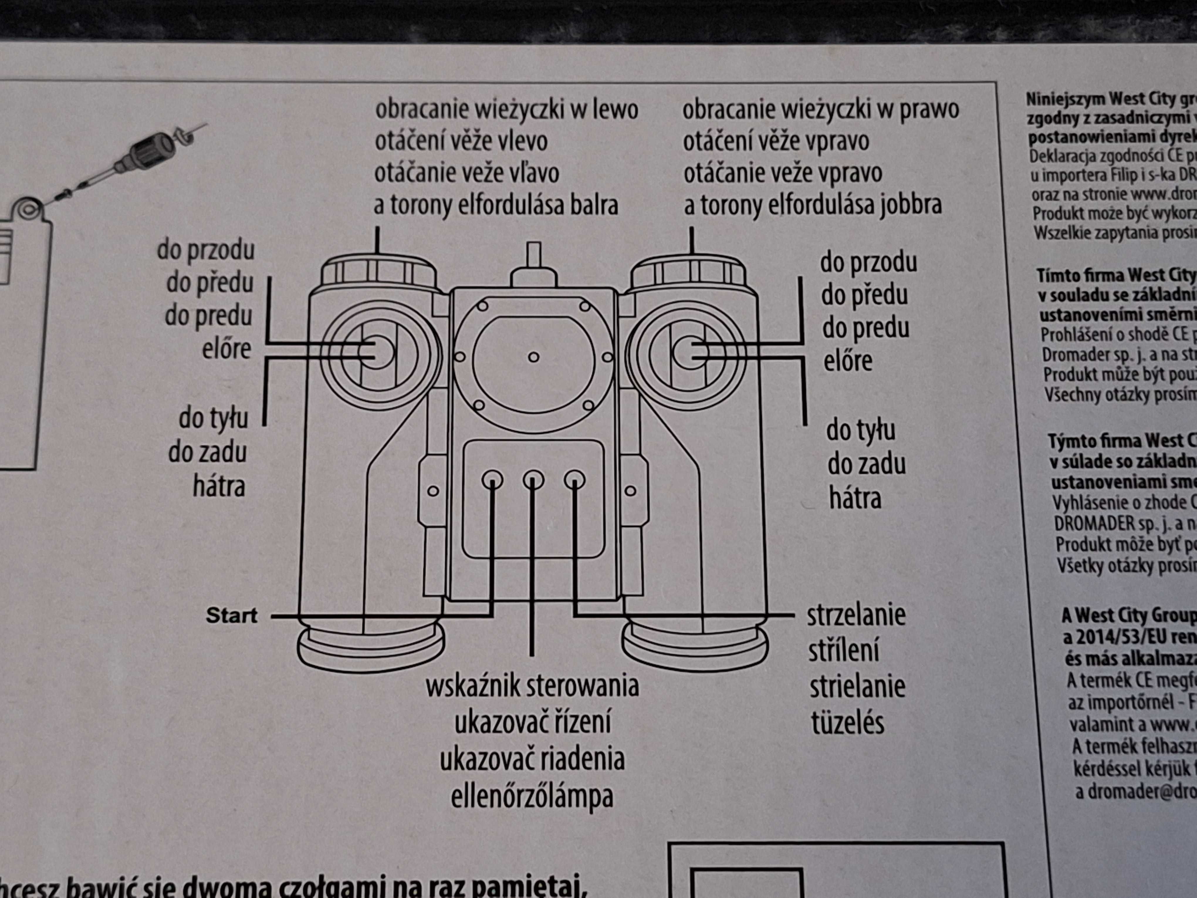 2 czołgi zdalnie sterowane Dromader, bitwa pancerna, oryginały